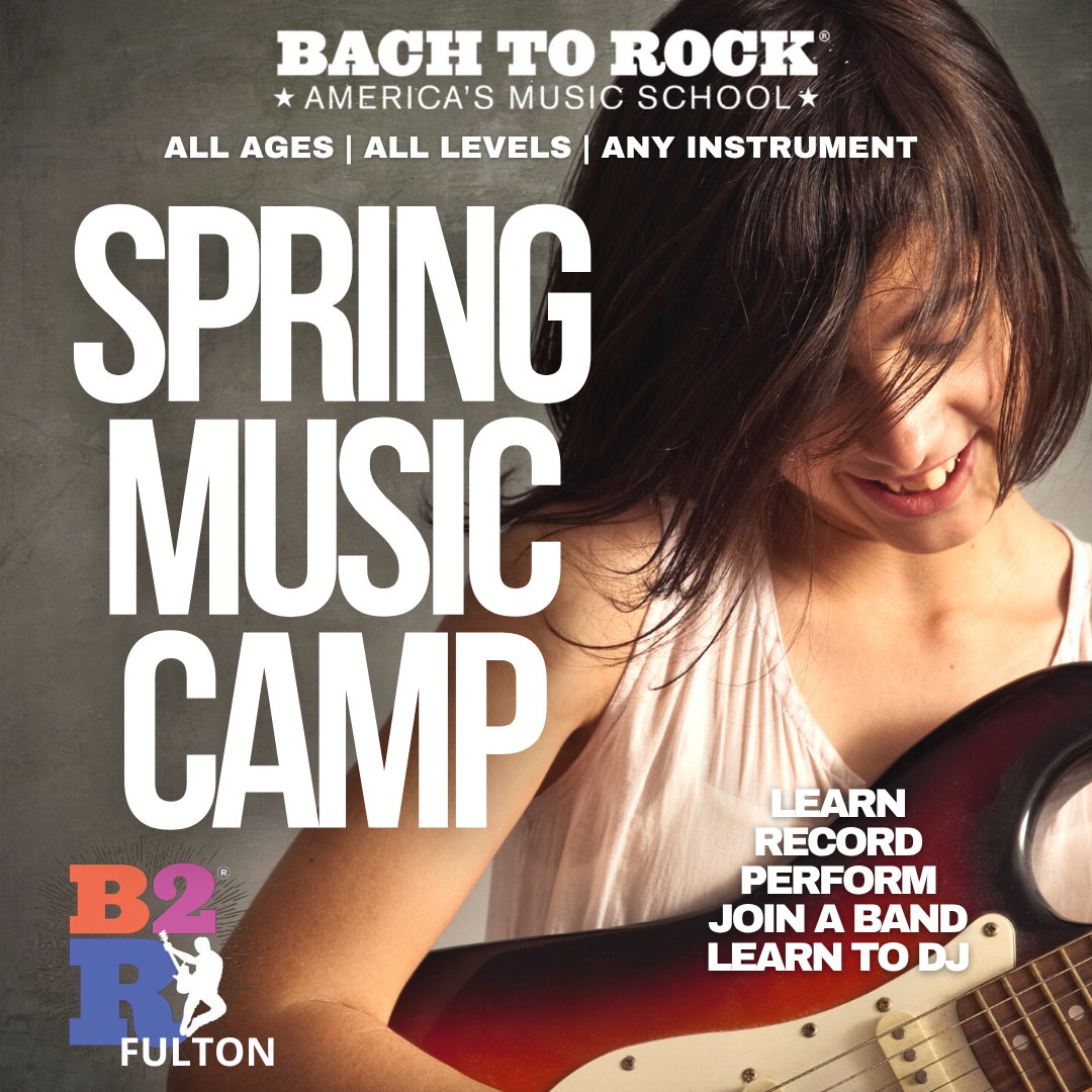 Bach to Rock Spring Music Camp promo, all ages all levels any instrument