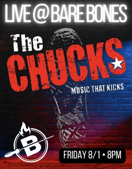 Live at Bare Bones The Chucks poster by Allure22